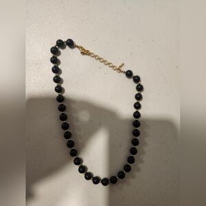 Monet Black Beaded Necklace